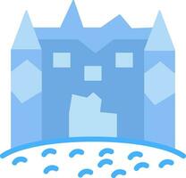 Ice castle Vector Icon Design