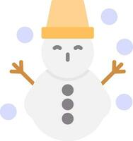 diseño de icono de vector de muñeco de nieve