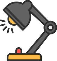 Desk Lamp Vector Icon Design