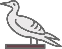 del Norte gannet vector icono diseño