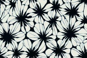 dibujo sin costura de moda interminable ilustración raya ornamentoetnicidad textil jardín hermosa ornamental verano vector interminable botánico Moda vistoso conopial , blanco negro monocromo flor