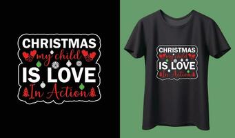 Christmas t shirt design vector