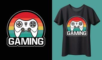 Gaming T-shirt Design vector