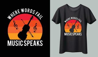 Music T-shirt design. Music t-shirt design vector. For t-shirt print and other uses. vector