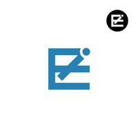 Letter IE EI Monogram Logo Design vector