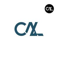 letra California monograma logo diseño vector