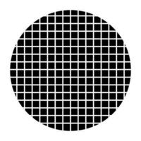 Circle halftone abstract dotted circles round icon. vector