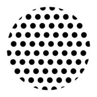 Circle halftone abstract dotted circles round icon. vector
