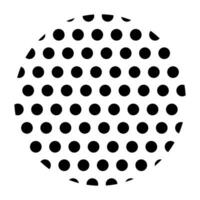 Circle halftone abstract dotted circles round icon. vector