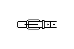 Belt Icon. Icon related to clothes. suitable for web site design, app, user interfaces. line icon style. Simple vector design editable