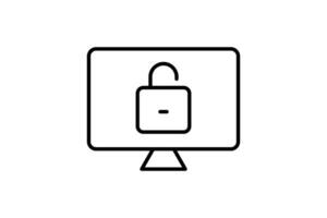 Log In icon. Icon related to Search Engine Optimization. suitable for web site design, app, user interfaces. line icon style. Simple vector design editable