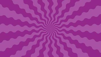 Simple Flat Purple Curl Light burst Effect vector background