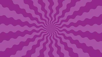 Simple Flat Purple Curl Light burst Effect vector background