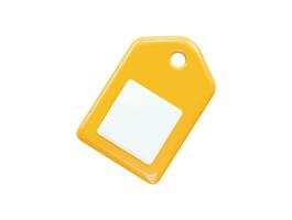 Tag icon sale vector element transparent render