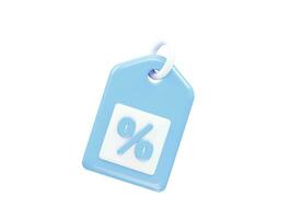 Tag icon sale vector element transparent render