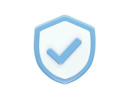 Security icon lock 3d vector rendering transparent element