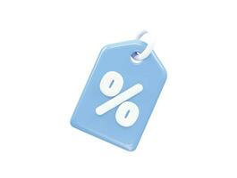 Tag icon sale vector element transparent render