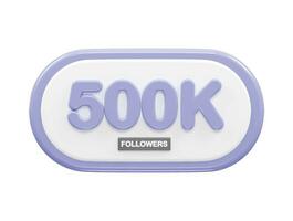 500k texto efecto vector elemento