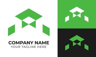 Professional creative modern minimal abstract business logo design template Free Vector