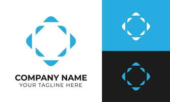 Professional creative minimal abstract business logo design template Free Vector