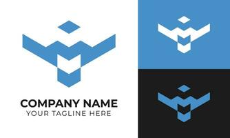 Professional creative modern minimal abstract business logo design template Free Vector