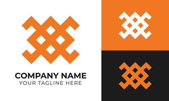 Creative abstract modern minimal x letter business logo design template Free Vector