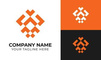 creativo resumen mínimo logo diseño modelo para tu empresa gratis vector