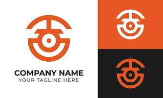 Creative corporate abstract modern minimal business logo design template Free Vector