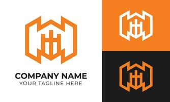 Creative corporate abstract modern minimal business logo design template Free Vector