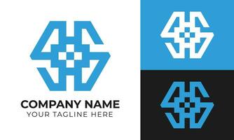 Professional modern minimal business logo design template for your company Free Vector