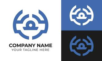 Abstract modern minimal business logo design template for your company Free Vector