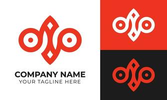 Corporate creative abstract modern minimal business logo design template Free Vector