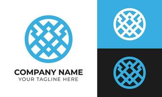 Modern abstract minimal business logo design template Free Vector