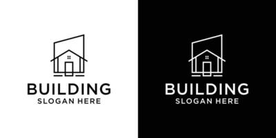 Home building logo design template vector