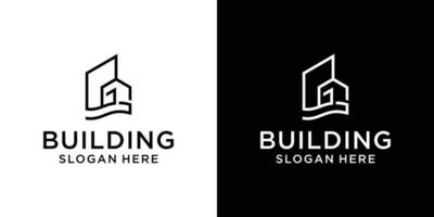 Home building logo design template vector