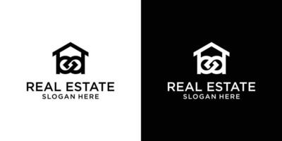 Home infinity logo design template vector