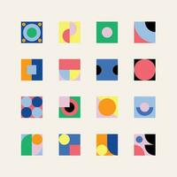 Vector Geometric Rectangle Circle Shape Collection