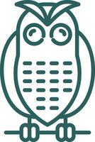 Snowy owl Vector Icon Design