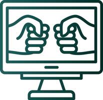 Fighting Game Vector Icon Design