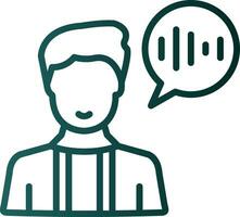 Voice Command Vector Icon Design