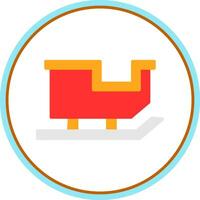 Sled Vector Icon Design