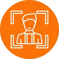 Face Scan Vector Icon Design