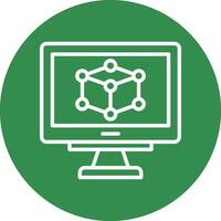 3d Model Vector Icon Design