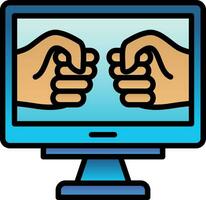 Fighting Game Vector Icon Design