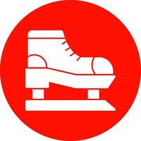 Ice skate Vector Icon Design