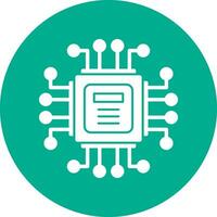 computadora chip vector icono diseño