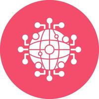 Global Network Vector Icon Design