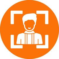 Face Scan Vector Icon Design