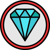 diseño de icono de vector de diamante