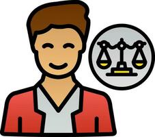 Lawyer Vector Icon Design